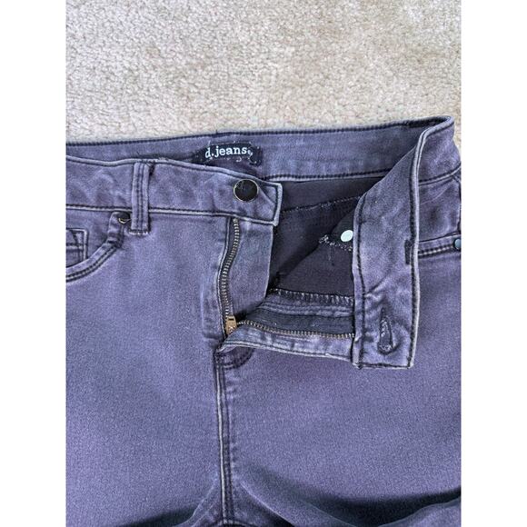 D. Jeans Skinny Ankle Women's size 4 Gray Black Denim Jeans Stretch C554 - Picture 3 of 12